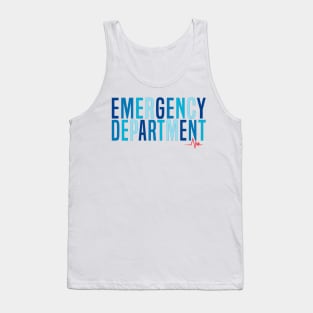 Emergency Department Emergency Room Nurse Healthcare Tank Top